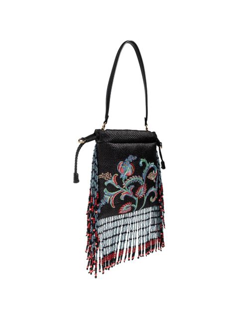 ETRO small Kalispera embroidered beaded tote bag - Black
