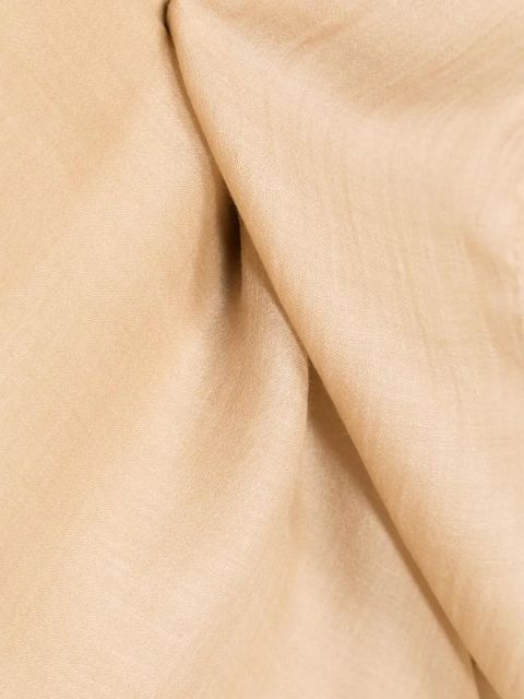 Ferragamo frayed-hem cashmere scarf - Neutrals