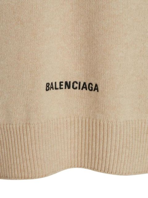 Balenciaga crew-neck cashmere jumper - Neutrals