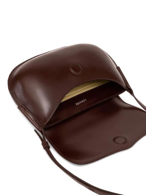 LEMAIRE Belly leather crossbody bag - Brown