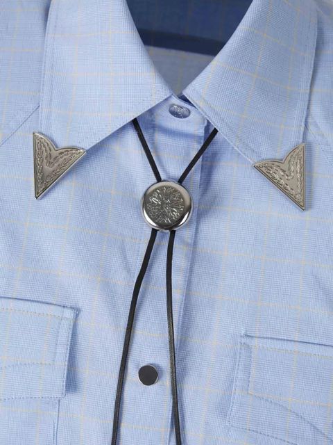 Rabanne drawstring-waist shirt - Blue