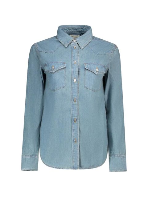 Zadig&Voltaire button flap-pockets shirt - Blue - zdjęcie produktu nr 1