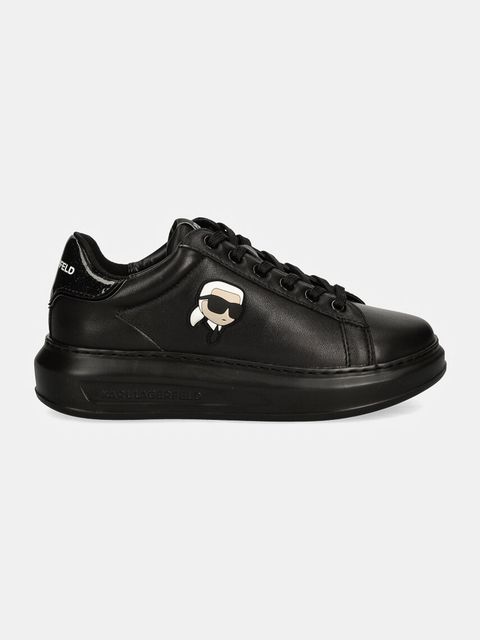 Karl Lagerfeld sneakersy skórzane KAPRI kolor czarny KL62530N