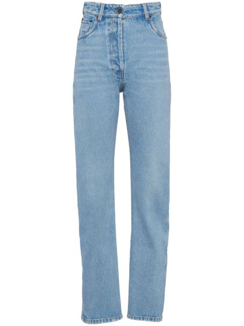 Prada high-rise straight jeans - Blue
