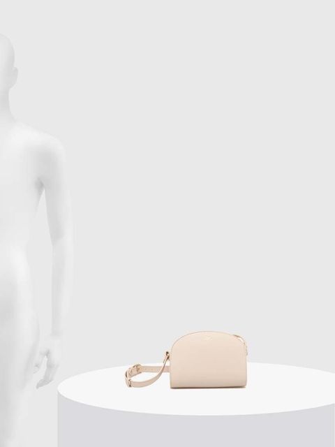 A.P.C. torebka skórzana sac demi-lune mini