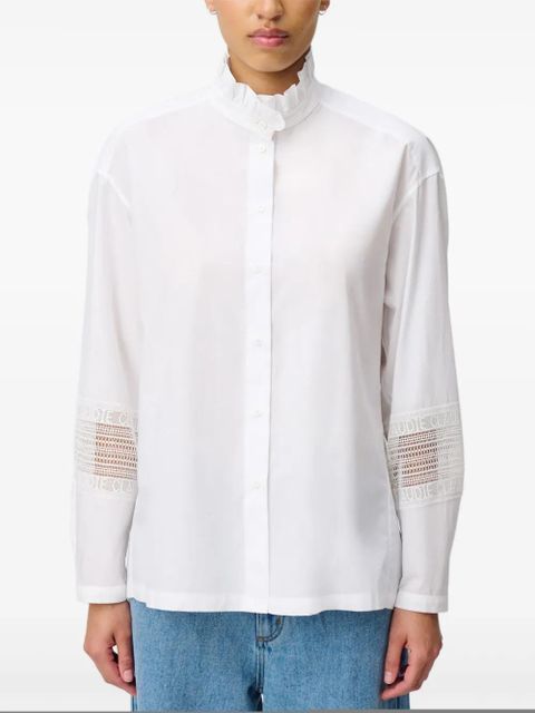 Claudie Pierlot frill-collar cotton T-shirt - White
