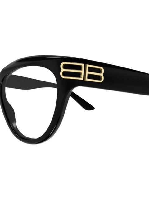 Balenciaga Eyewear logo cat-eye glasses - Black