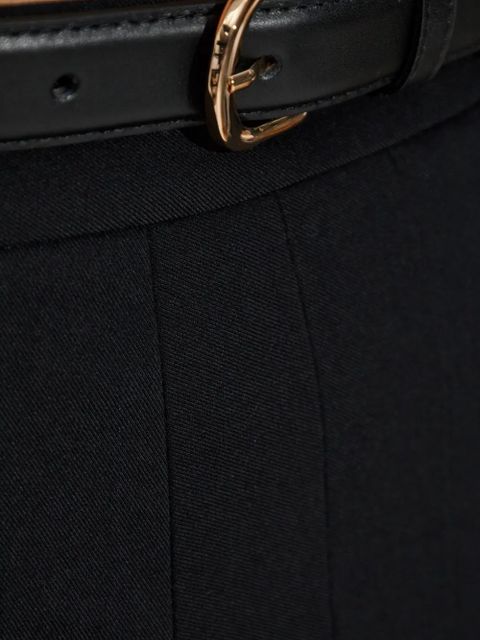 Self-Portrait pleated belted midi skirt - Black - zdjęcie produktu nr 2