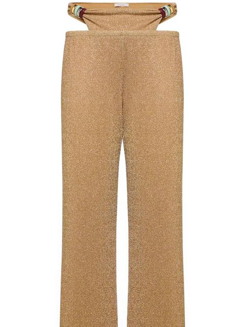 Oséree Lumière Multi-Ring cut-out trousers - Gold - zdjęcie produktu nr 2