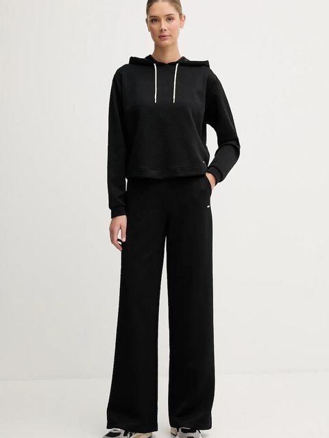 Guess bluza PEONY damska kolor czarny z kapturem gładka V5YQ04 KBSL2 - zdjęcie produktu nr 2