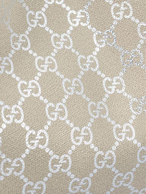 Gucci small GG Emblem bucket bag - Neutrals