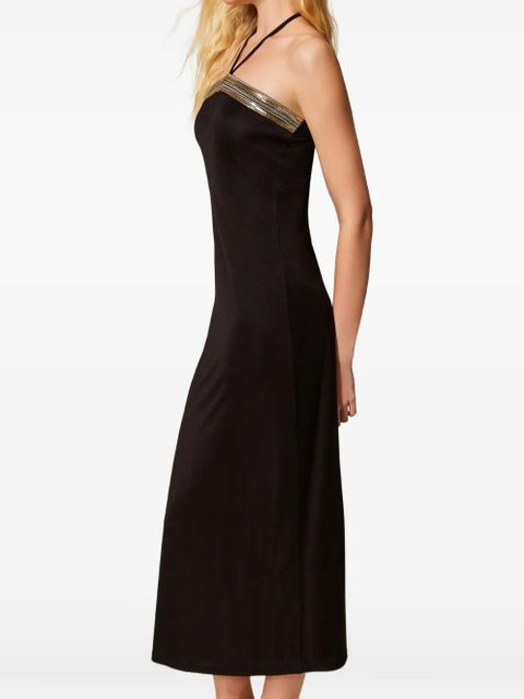 TWINSET sequin embroidery dress - Black
