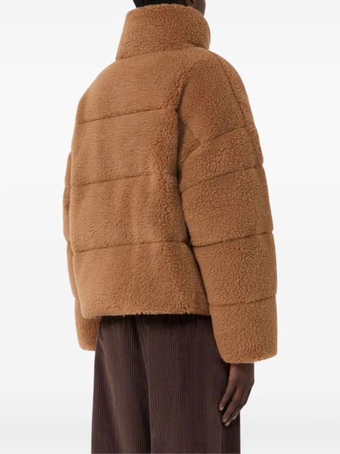 Weekend Max Mara Alfredo funnel-neck panelled jacket - Brown