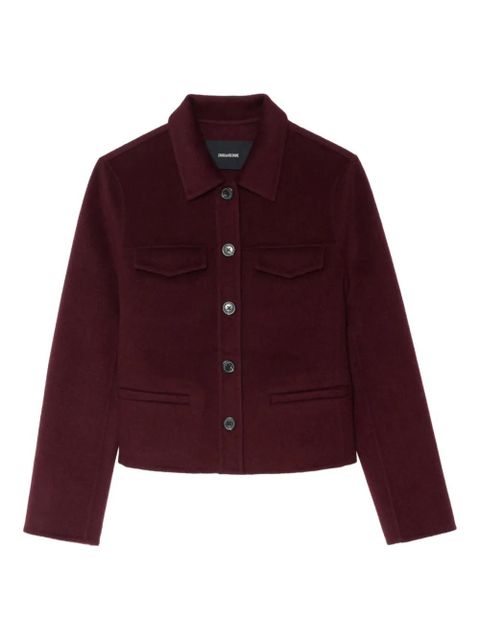 Zadig&Voltaire Liam button-fastening cropped jacket - Red - zdjęcie produktu nr 1