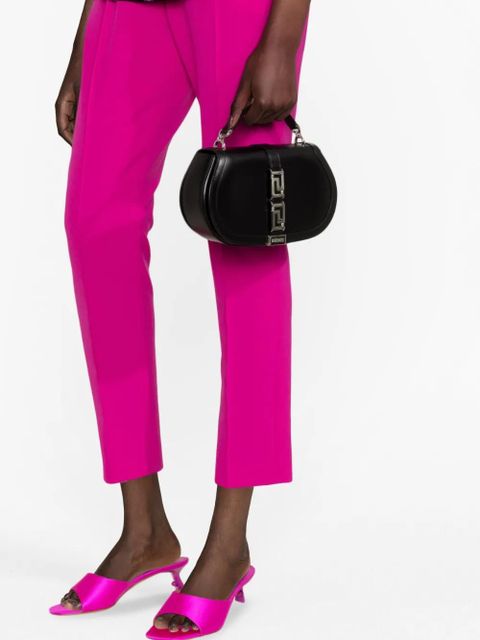 Versace Greca Goddess leather shoulder bag - Black