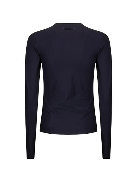 MM6 Maison Margiela long-sleeved top - Blue - zdjęcie produktu nr 2