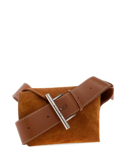 Alexander McQueen buckle leather shoulder bag - Brown