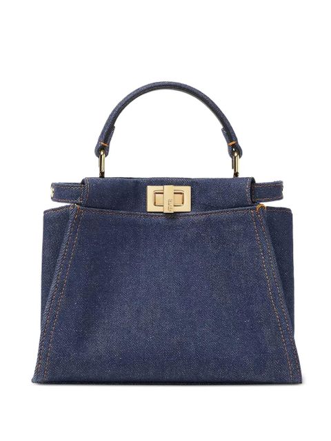 FENDI small Peekaboo top-handle tote bag - Blue - zdjęcie produktu nr 1