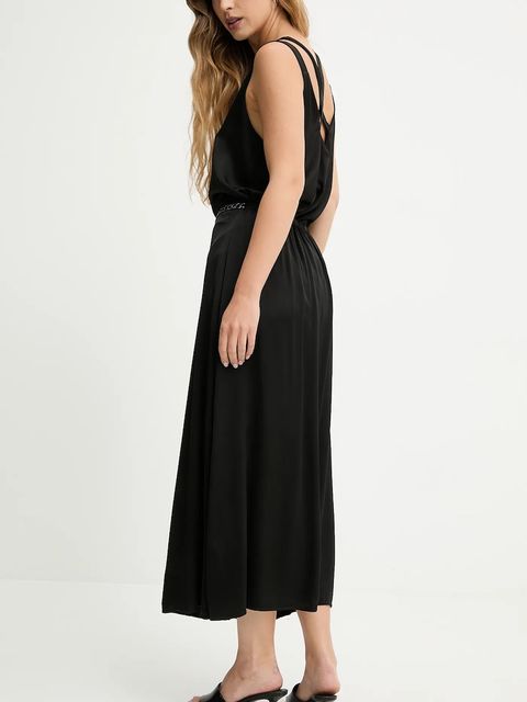 Answear.LAB spódnica kolor czarny midi rozkloszowana - zdjęcie produktu nr 2