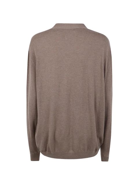 The Frankie Shop Zina button-down V-neck cardigan - Brown - zdjęcie produktu nr 2