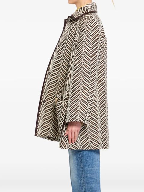 Valentino Garavani patterned button coat - Neutrals