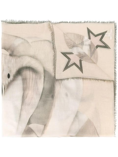 Givenchy cobra print scarf - Neutrals - zdjęcie produktu nr 1