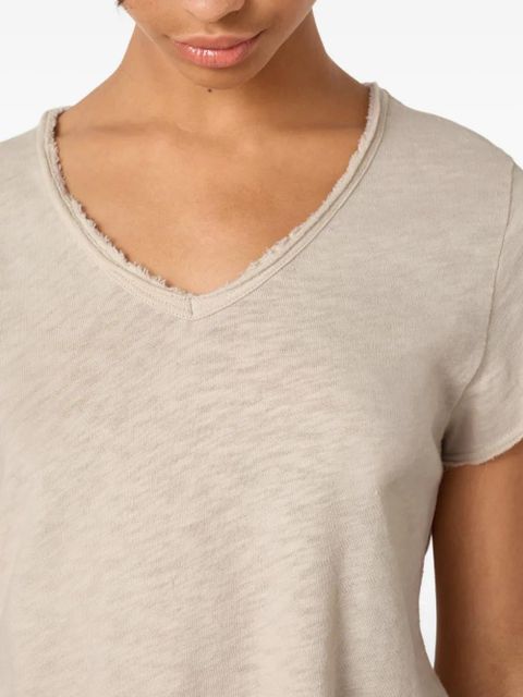 American Vintage Sonoma brushed V-neck T-shirt - Neutrals - zdjęcie produktu nr 1