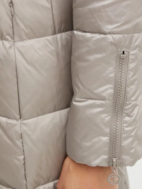 Twinset kurtka puchowa damska kolor szary zimowa 242TT2380