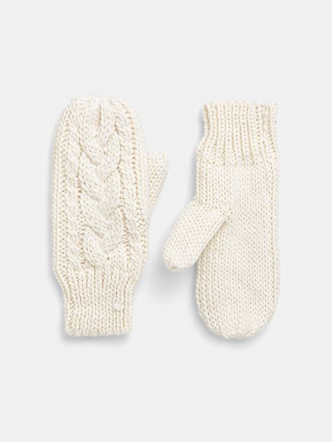 Eisbar rękawiczki z dodatkiem wełny Afra Mittens kolor beżowy E80135 - zdjęcie produktu nr 1