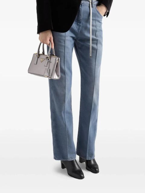 Prada 55mm side-zip leather boots - Black