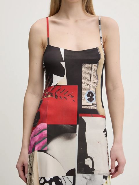 Desigual sukienka NEWSPAPER COLL