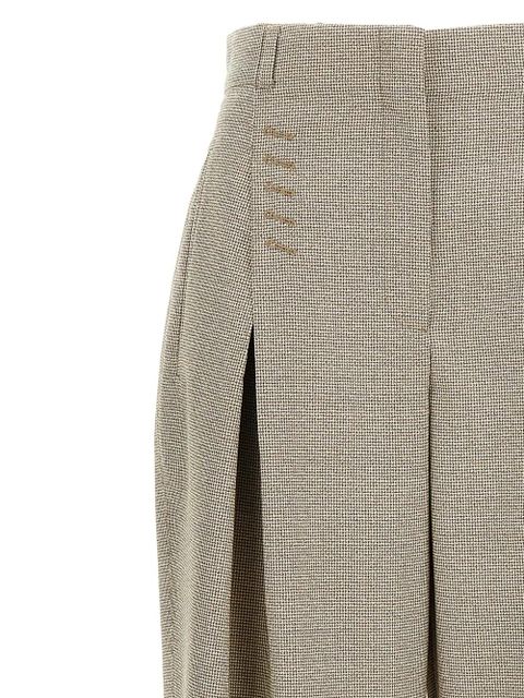 FENDI micro-check trousers - Neutrals