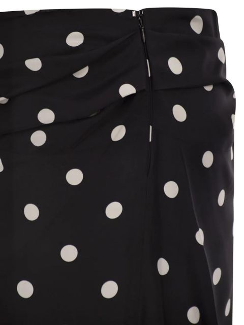 Sportmax polka-dot bow skirt - Black
