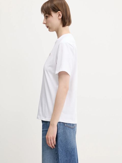 Fiorucci t-shirt bawełniany Angel Patch Slim Fit damski kolor biały W02SPTSH101CJ01WH01 - zdjęcie produktu nr 2