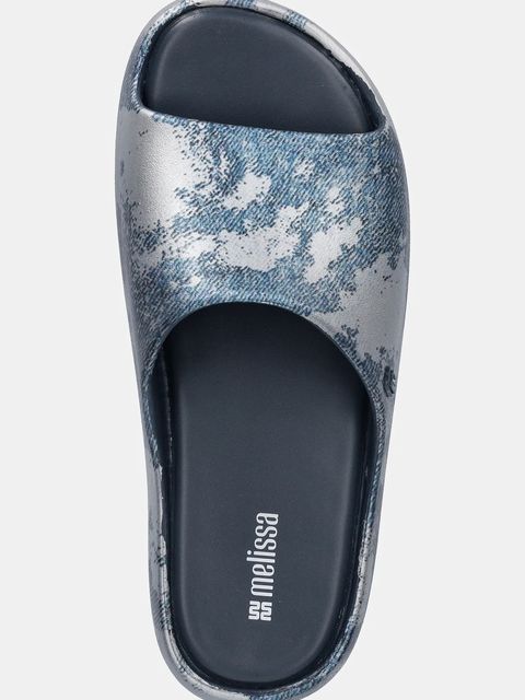 Melissa klapki FREE PLATFORM SLIDE DENIM damskie kolor niebieski na platformie M 36149