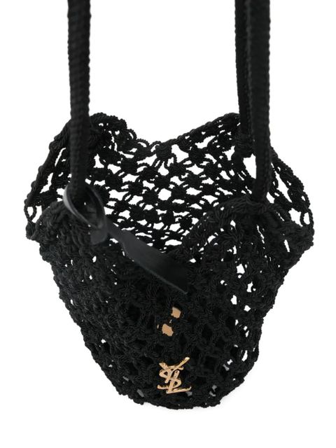 Saint Laurent Cassandre large shoulder bag - Black