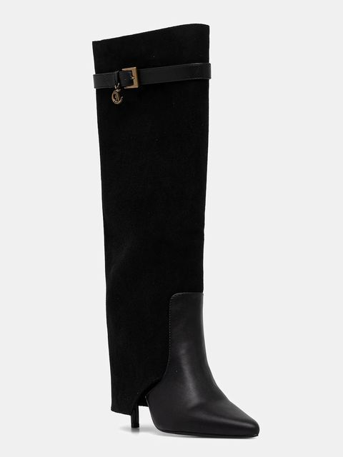 Just Cavalli kozaki kolor czarny na słupku 79RA3S04ZSD51899 - zdjęcie produktu nr 1