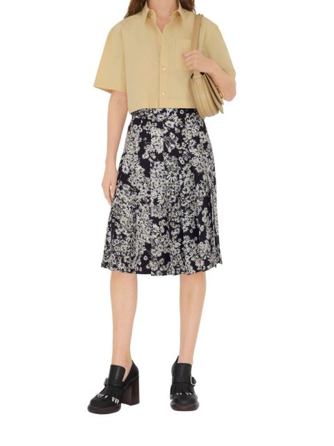 Burberry cropped cotton shirt - Neutrals