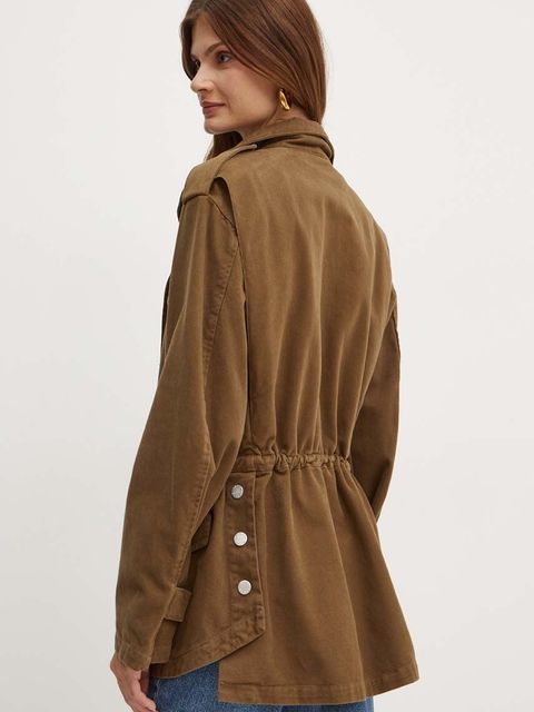 Pinko kurtka jeansowa damska kolor brązowy przejściowa 103921 A22P