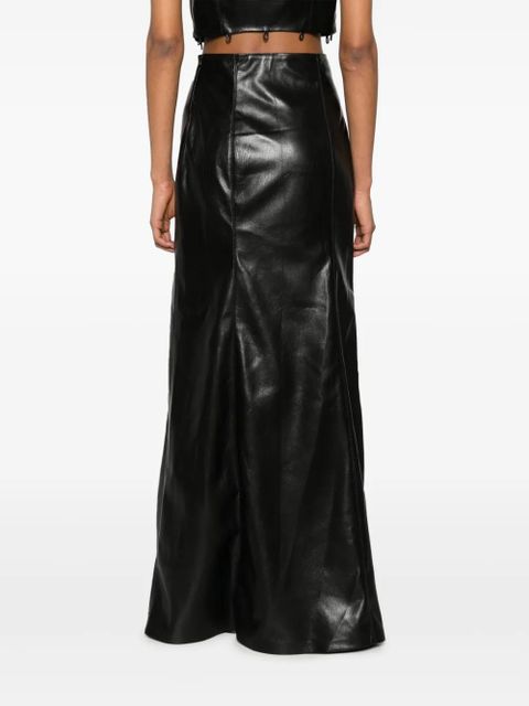 Nanushka Carlotta faux-leather maxi skirt - Black