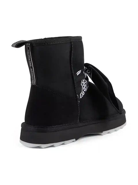 Emu Australia śniegowce zamszowe Sharky Mini Bandana kolor czarny W13199