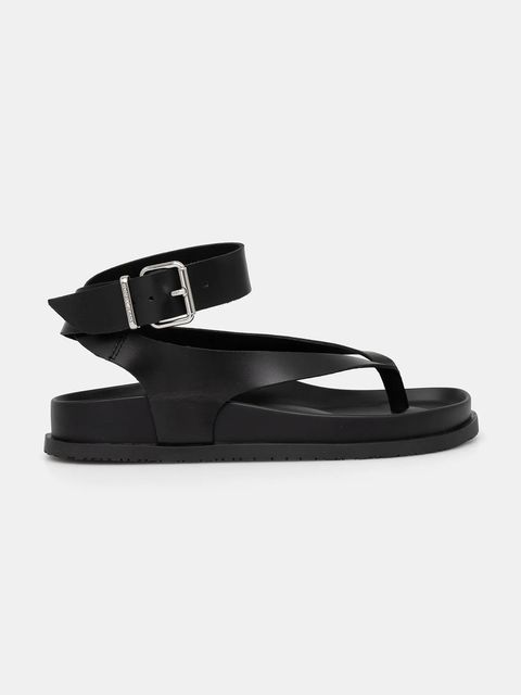 Tommy Jeans sandały skórzane TJW ANKLE STRAP SANDAL - zdjęcie produktu nr 1