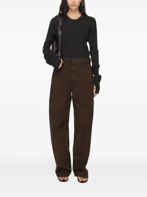 LEMAIRE detachable-sleeve dress - Brown