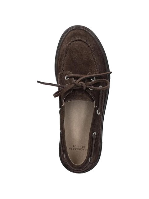 Copenhagen CPH177 lace-up suede boat shoes - Brown