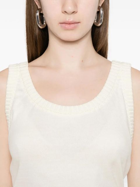Moschino tie-side top - Neutrals