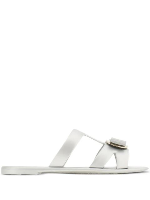 Ferragamo New Vara plate slides - Silver - zdjęcie produktu nr 1