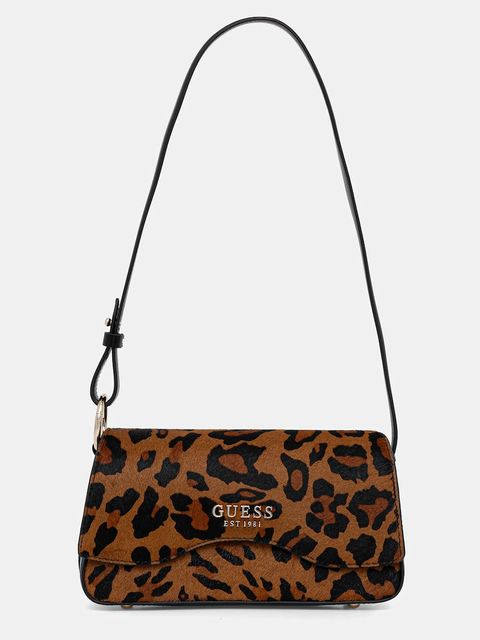 Guess torebka skórzana DOMITILLA kolor brązowy HWLO75 29780