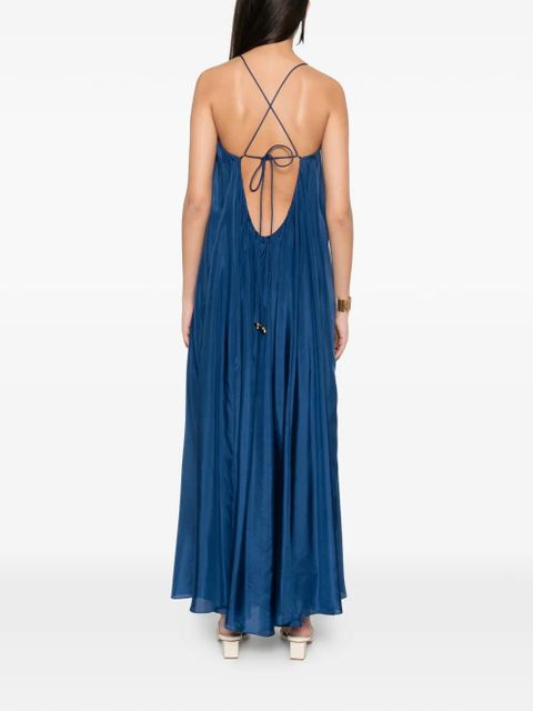 ZIMMERMANN Aster bead-embellished-neckline dress - Blue
