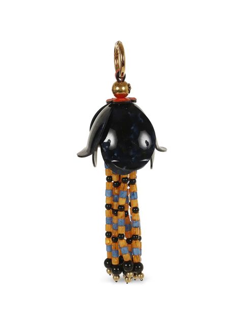 ETRO beaded floral-pendant keyring - Black - zdjęcie produktu nr 1