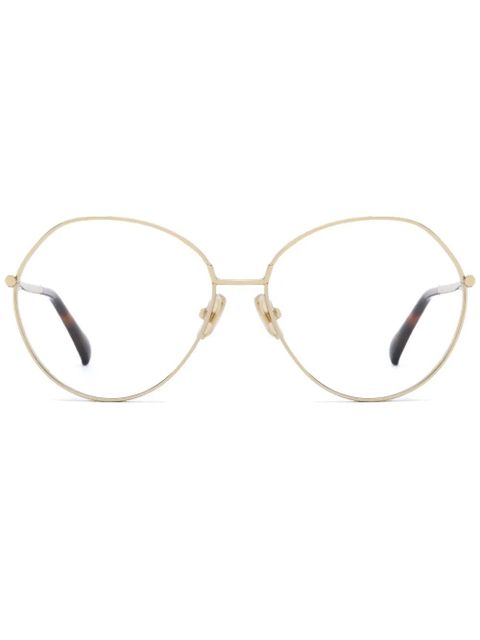 Max Mara Eyewear round-frame glasses - Gold - zdjęcie produktu nr 1